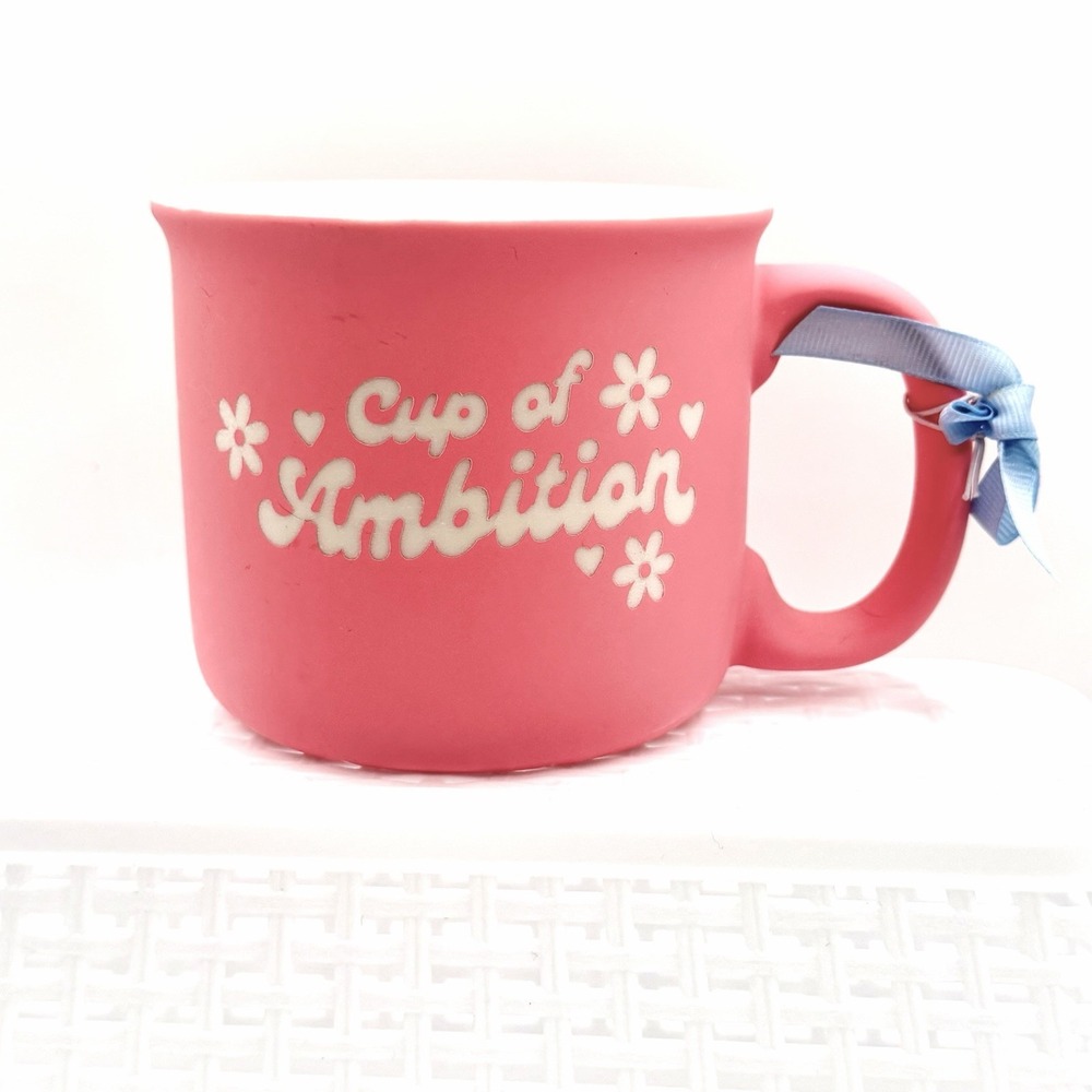 Dolly Parton Pink Soft Touch Mug Cup Of Ambition NWOT 9 To 5 Coffee Work